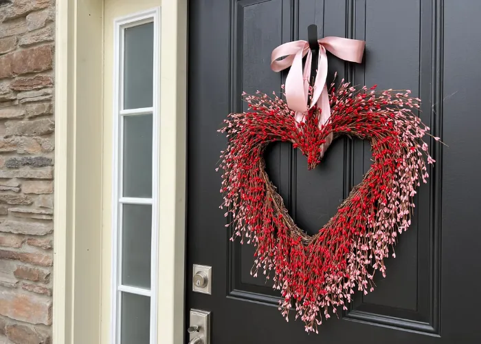 Heart Shaped Wreath for Door
